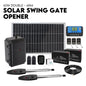 Double Swing Gate Opener Automatic Full Solar Power Kit Remote Control