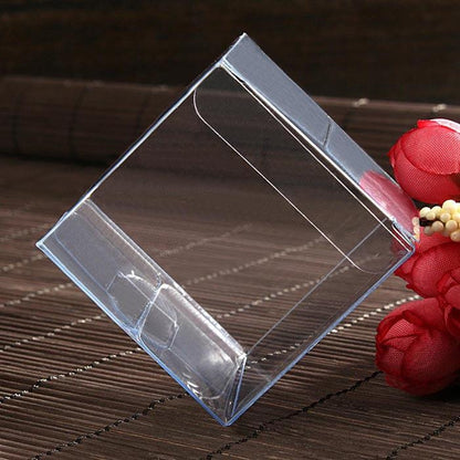 50 Pack of 10cm Square Cube PVC Box -  Product Showcase Clear Plastic Shop Display Storage Packaging Box