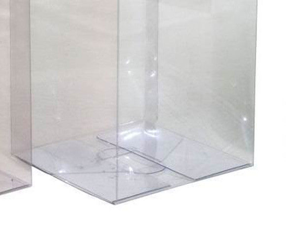 50 Pack of 10cm Square Cube PVC Box -  Product Showcase Clear Plastic Shop Display Storage Packaging Box