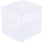 50 Pack of  12cm Square Cube Box - Large Bomboniere Exhibition Gift Product Showcase Clear Plastic Shop Display Storage Packaging Box