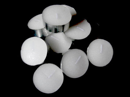 20 Pack Tea Light Candles - White Smokeless Tealights Unscented - 9 Hour Burn Time