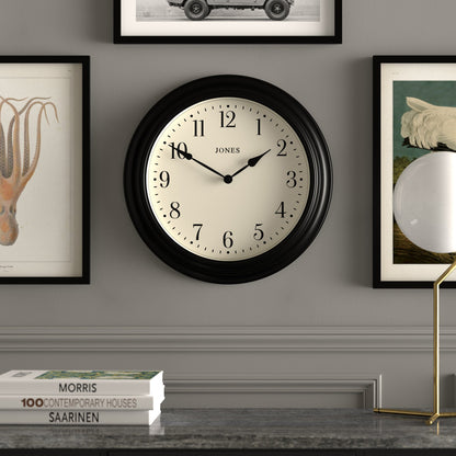 Newgate Jones Supper Club Clock Black