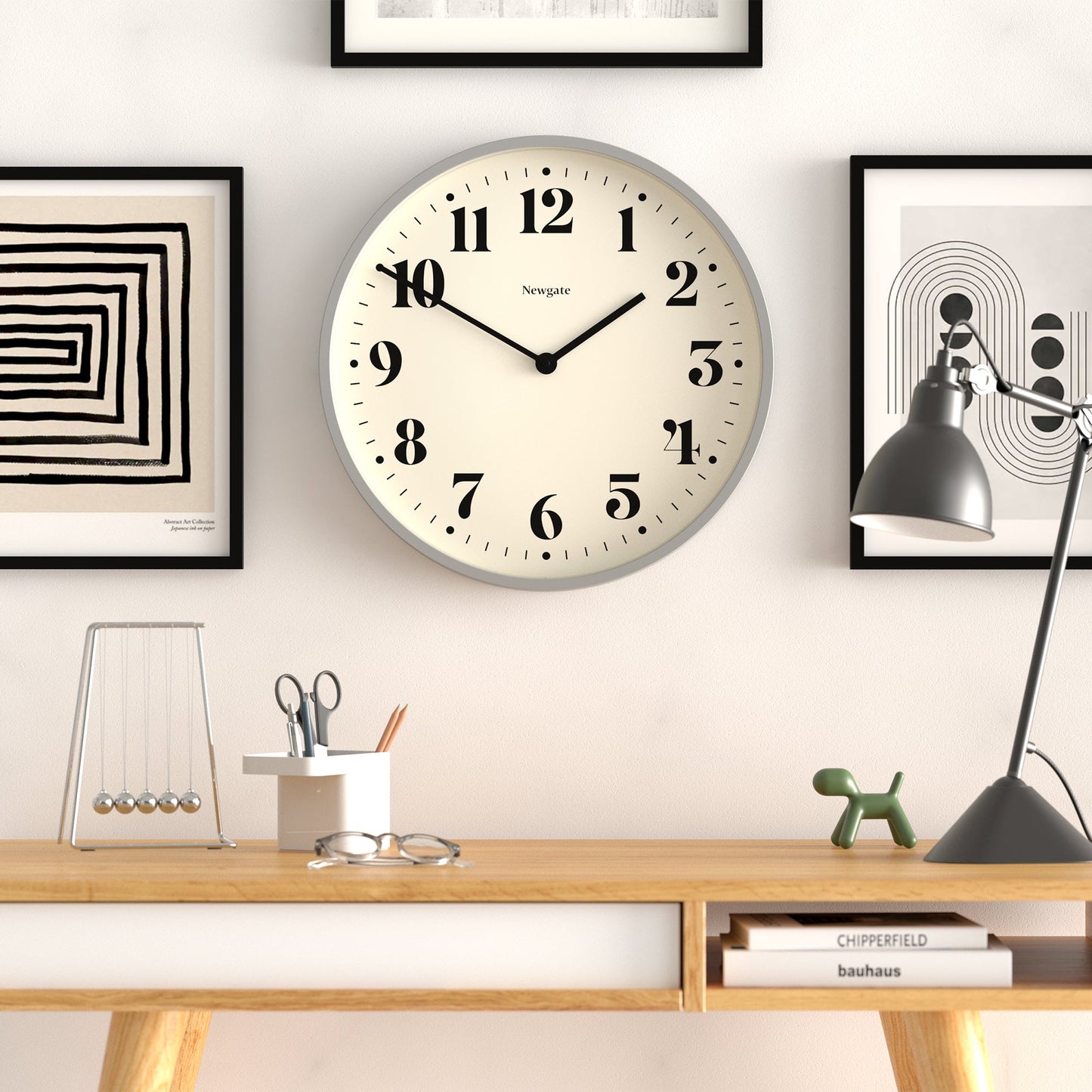 Newgate Number Two Wall Clock Matte Posh Grey