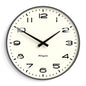 Newgate Radio City Wall Clock Black Arabic Dial - Matte Blizzard Grey