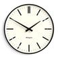 Newgate Radio City Wall Clock Bold Black Marker Dial - Matte Black