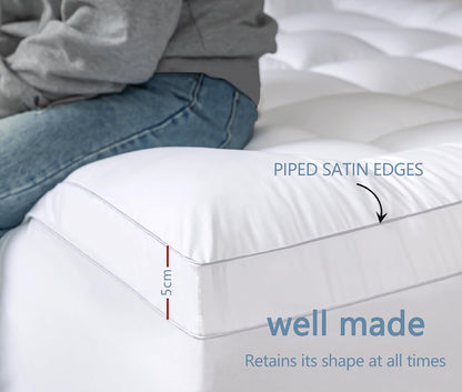 Luxurious Extra Thick 1000GSM Mattress Topper-King Single size