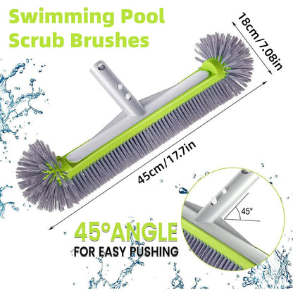 Swimming Pool Cleaning Brush Corner Scrub Brush Pool Wall Floor Cleaner Tool