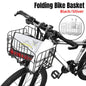 Foldable Bicycle Basket Front and Rear Hanging Storage Rack Bike Accessories - Silver