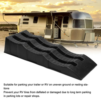 2pcs Plastic Three Step Parking Tire Pads for Cars Recreational Vehicles RV