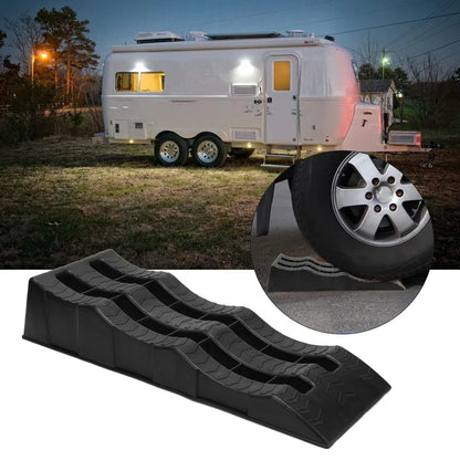 2pcs Plastic Three Step Parking Tire Pads for Cars Recreational Vehicles RV