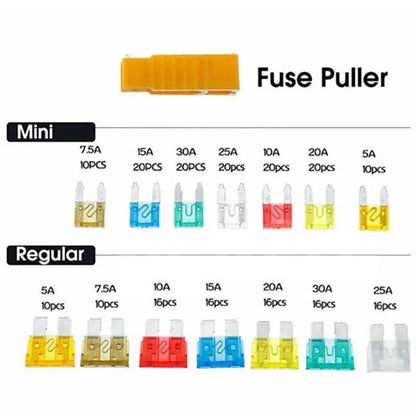 300Pcs Car Blade Fuses Assortment Assorted Kit Blade Set Auto Truck Automotive