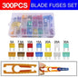 300Pcs Car Blade Fuses Assortment Assorted Kit Blade Set Auto Truck Automotive