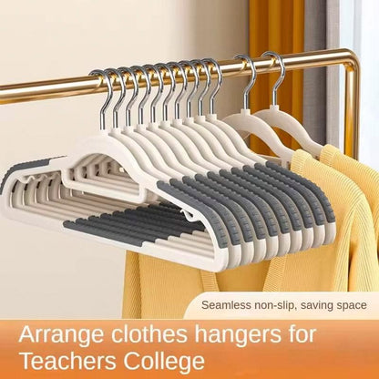 30-Piece Grey and White Non-Slip Clothes Hanger Set