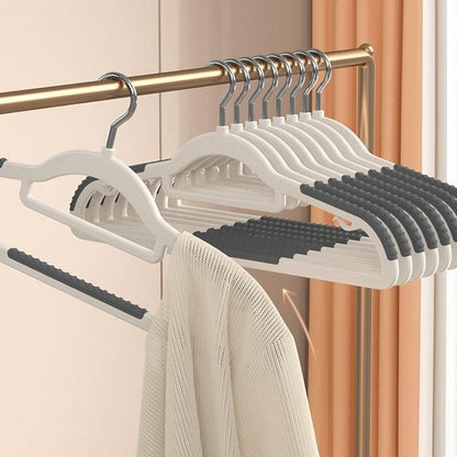 30-Piece Grey and White Non-Slip Clothes Hanger Set