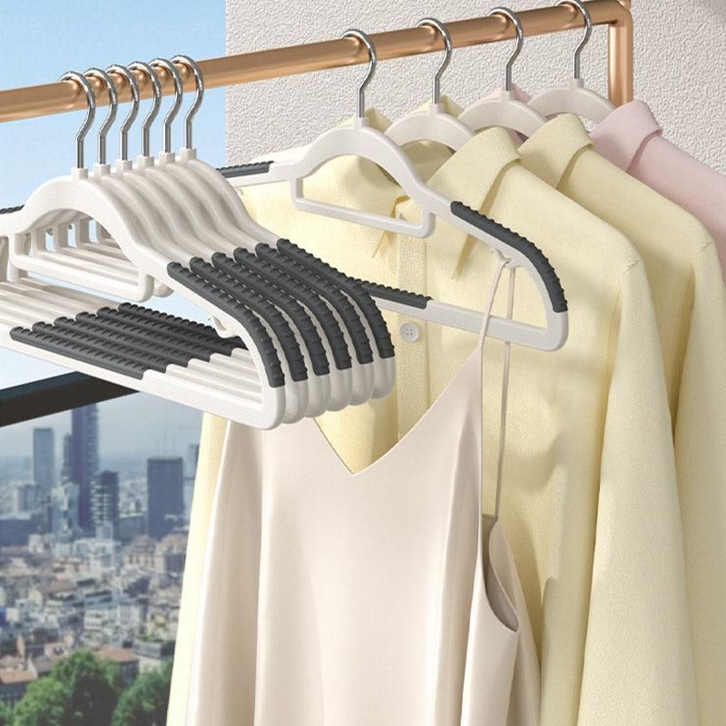 30-Piece Grey and White Non-Slip Clothes Hanger Set
