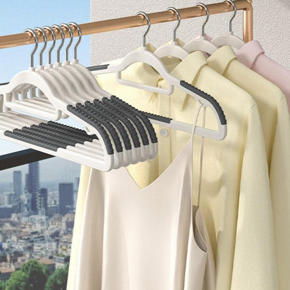 30-Piece Grey and White Non-Slip Clothes Hanger Set