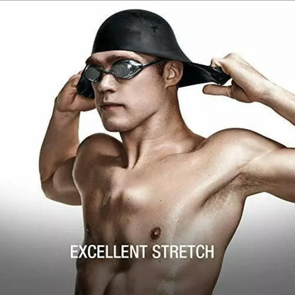 Aolikes Silicone Swimming Cap Waterproof Unisex Swim Hat for Men and Women - Blue