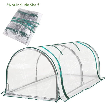 PVC Greenhouse Cover Replacement Plant Tent Garden Shelter No Frame - Grid