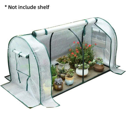 PVC Greenhouse Cover Replacement Plant Tent Garden Shelter No Frame - Grid