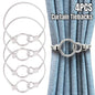 4-Piece Silver Spring Curtain Tieback Set
