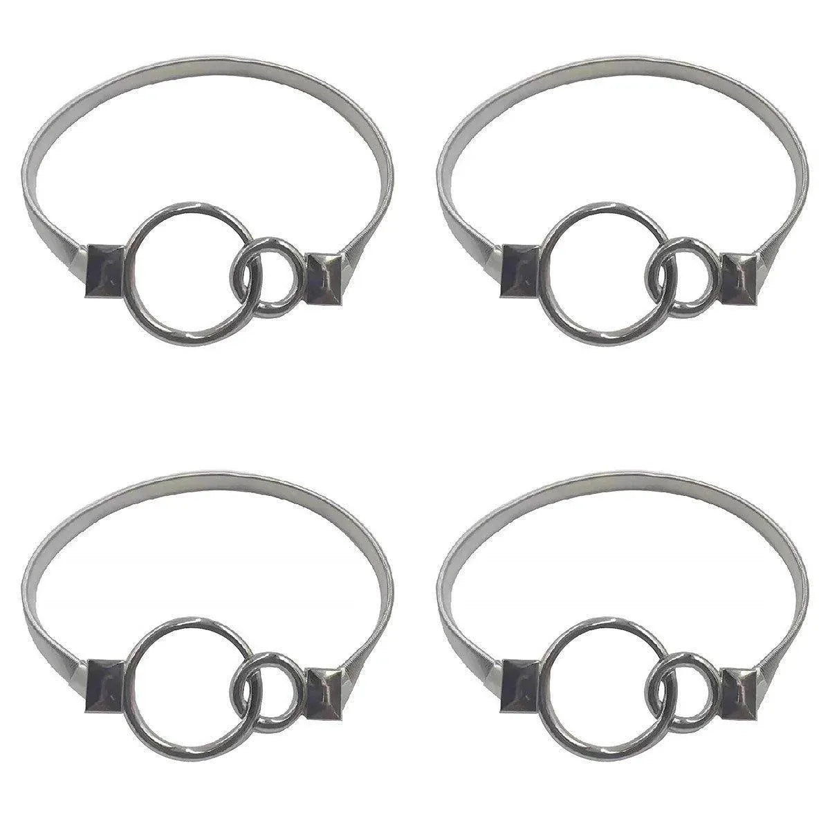 4-Piece Silver Spring Curtain Tieback Set
