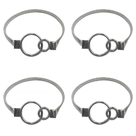 4-Piece Silver Spring Curtain Tieback Set