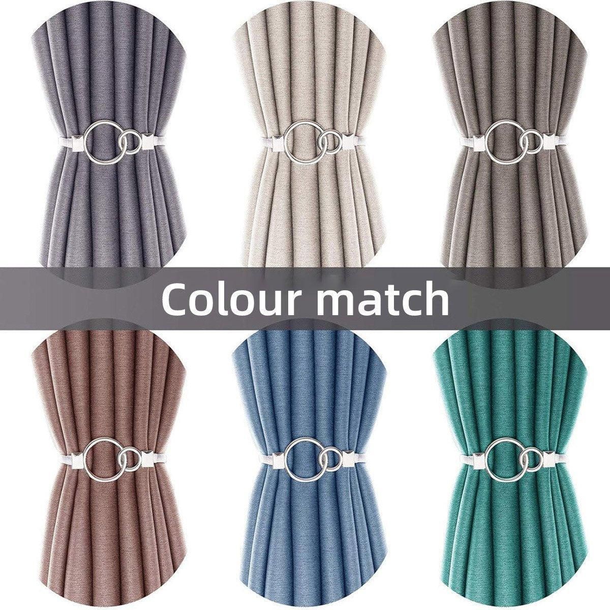 4-Piece Silver Spring Curtain Tieback Set