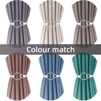 4-Piece Silver Spring Curtain Tieback Set