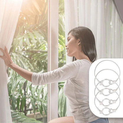 4-Piece Silver Spring Curtain Tieback Set