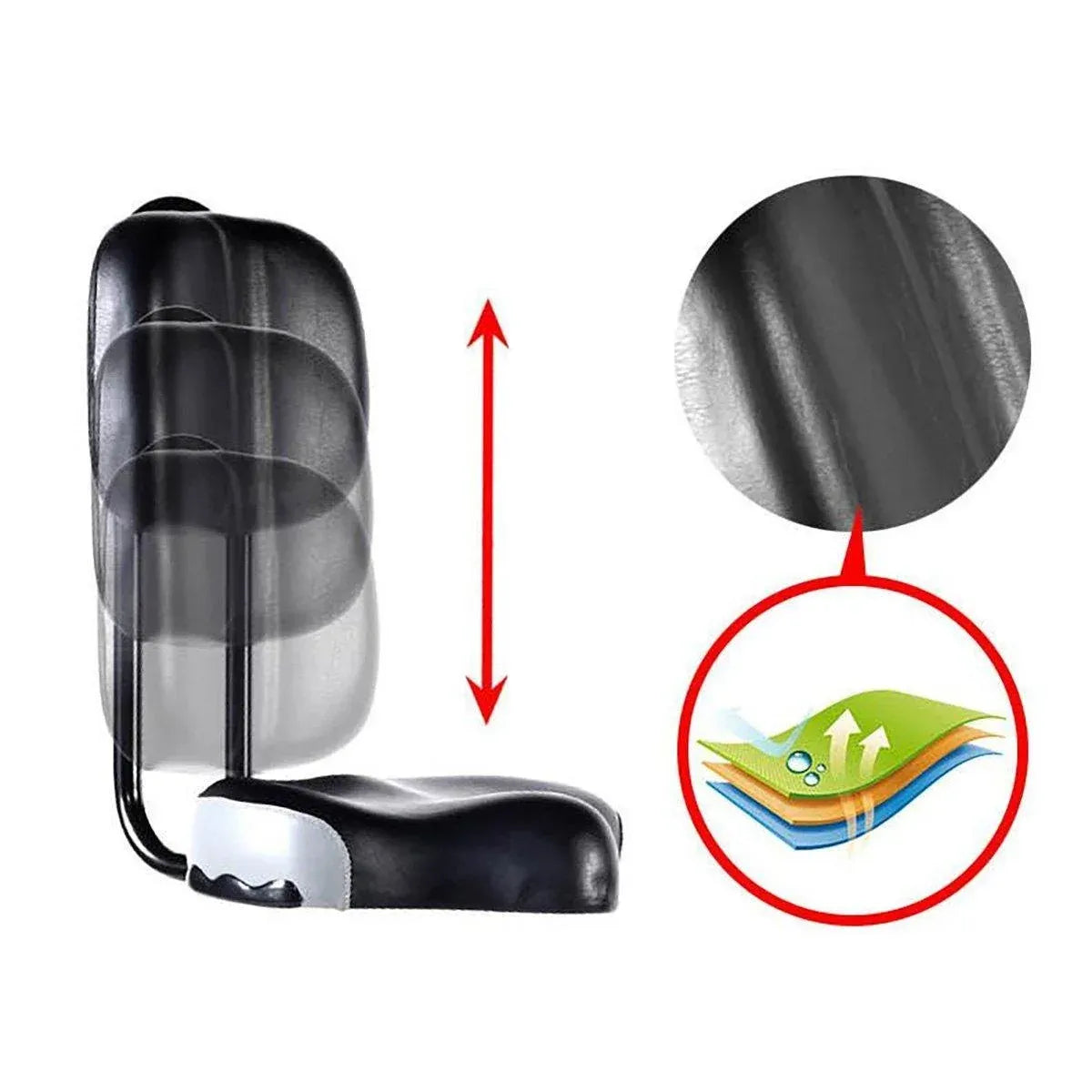 Electric Bicycle Tricycle Seat With Backrest Adjustable Comfortable Bike Seat - Grey