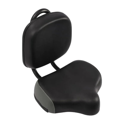 Electric Bicycle Tricycle Seat With Backrest Adjustable Comfortable Bike Seat - Grey