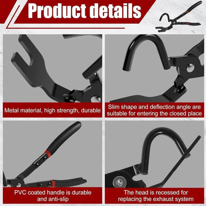1-Piece Automotive Exhaust Hanger Removal Pliers, Black