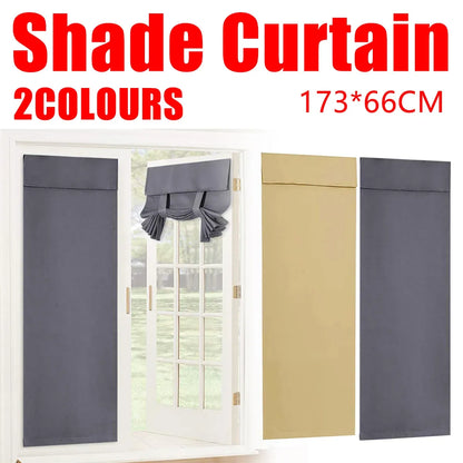 Curtains For Doors and Windows Block Light Blackout Heat Insulation Living Room - Grey
