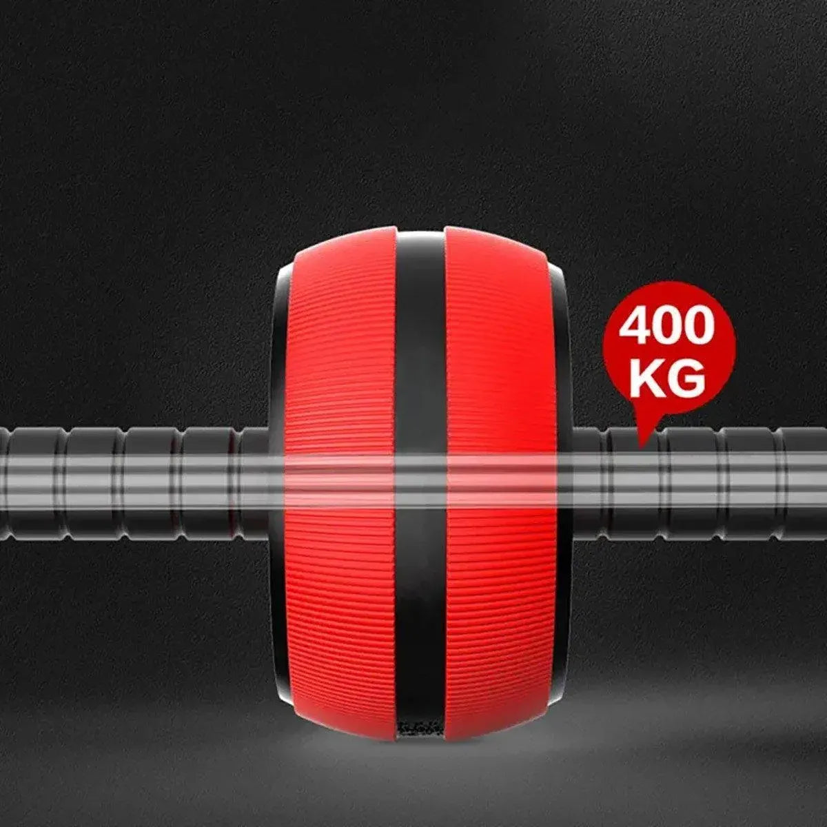 Abdominal Muscle Wheel Exercise Roller Fitness Equipment for Home Gym Men Women - Red