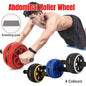 Abdominal Muscle Wheel Exercise Roller Fitness Equipment for Home Gym Men Women - Red