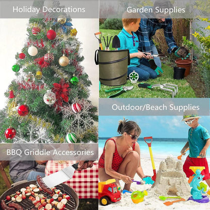 Collapsible Leaf Bin Outdoor Waste Bin for Garden Yard Cleanup and Storage - M