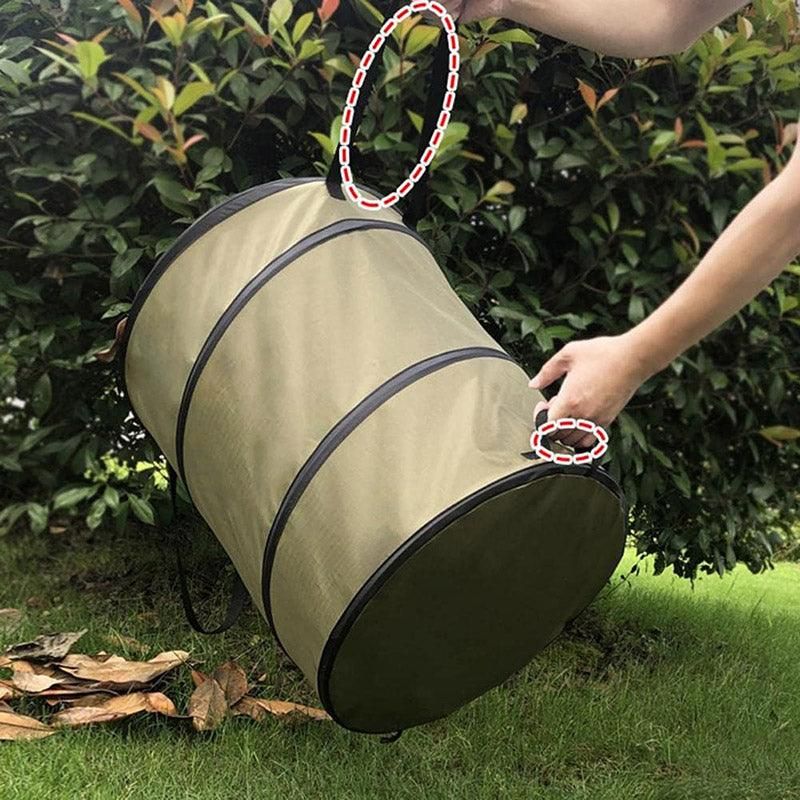 Collapsible Leaf Bin Outdoor Waste Bin for Garden Yard Cleanup and Storage - M