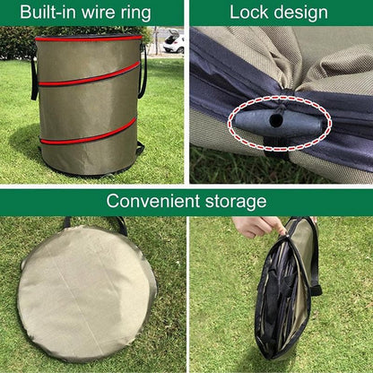 Collapsible Leaf Bin Outdoor Waste Bin for Garden Yard Cleanup and Storage - S