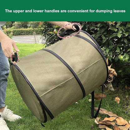 Collapsible Leaf Bin Outdoor Waste Bin for Garden Yard Cleanup and Storage - S