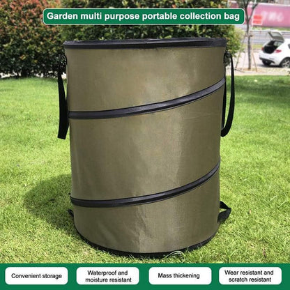 Collapsible Leaf Bin Outdoor Waste Bin for Garden Yard Cleanup and Storage - S