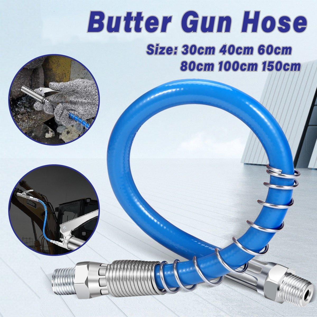 Grease Gun Hose Barrel Nozzle Kit Soft Tube Accessories for Automotive Grease - 100cm