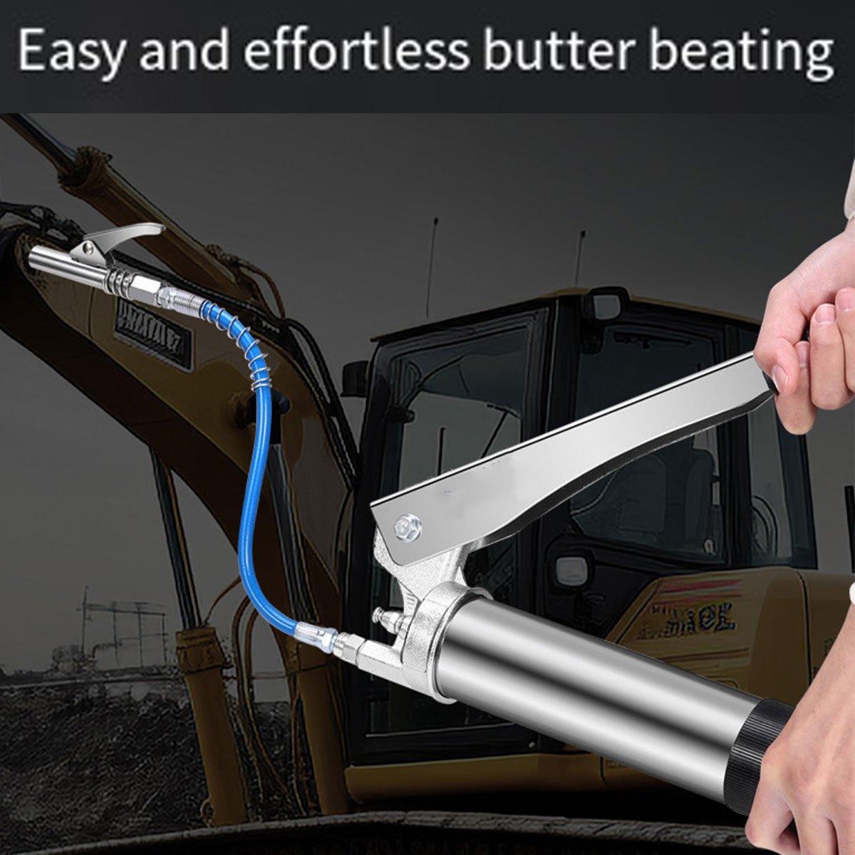 Grease Gun Hose Barrel Nozzle Kit Soft Tube Accessories for Automotive Grease - 100cm