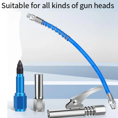 Grease Gun Hose Barrel Nozzle Kit Soft Tube Accessories for Automotive Grease - 30cm
