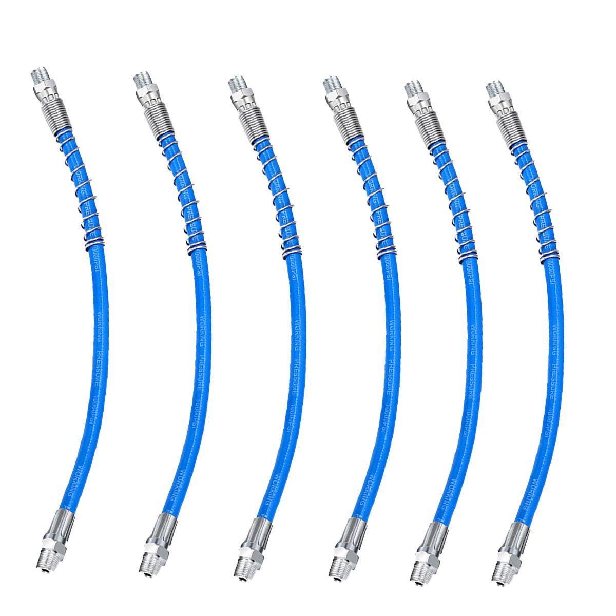 Grease Gun Hose Barrel Nozzle Kit Soft Tube Accessories for Automotive Grease - 30cm