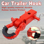 Red Trailer Arm Off Road Rescue Tow Hook Heavy Duty Steel for SUV Road Vehicle