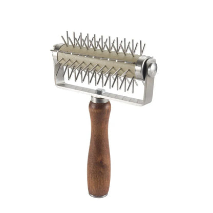 1-Piece Pizza Dough Docker Roller with Handle