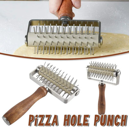 1-Piece Pizza Dough Docker Roller with Handle