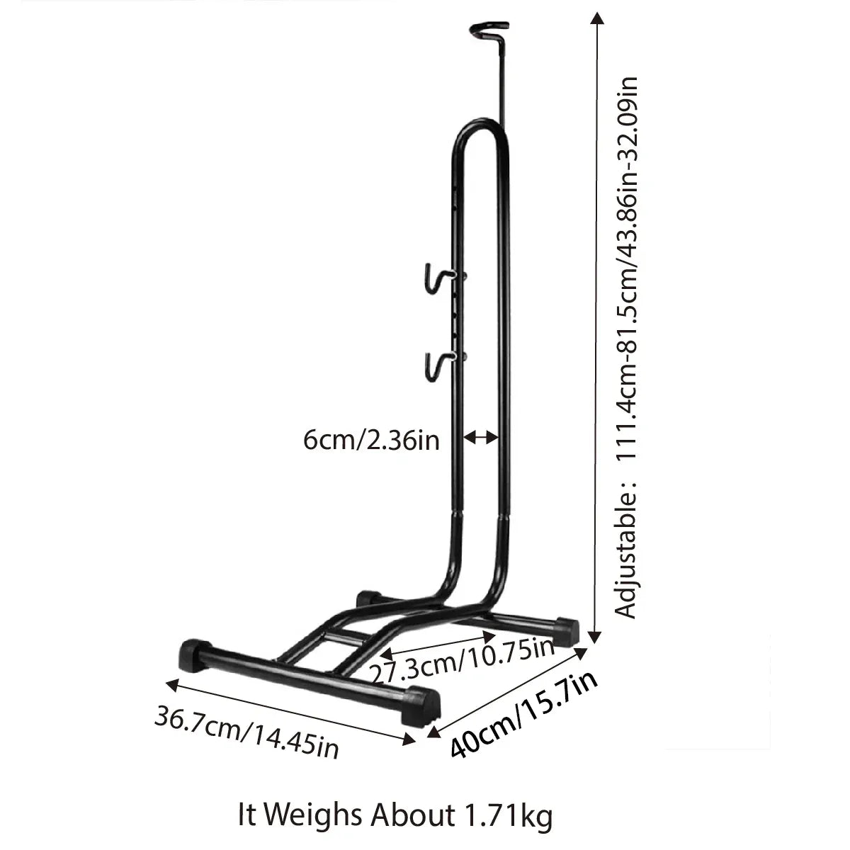 Mountain Bicycle Stand Parking Rack L Shaped Frame Bike Display Maintenance Tool