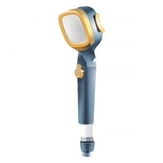 High Pressure Handheld Shower Head with Filter for Bathroom Water Saving Spray - Navy