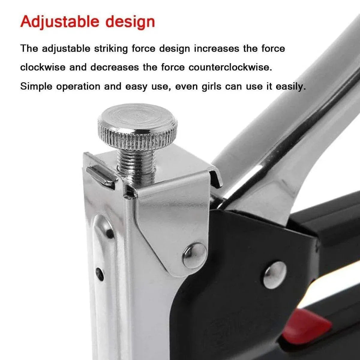 3-in-1 Manual Staple Gun Tacker, 1 Piece, Staples Not Included